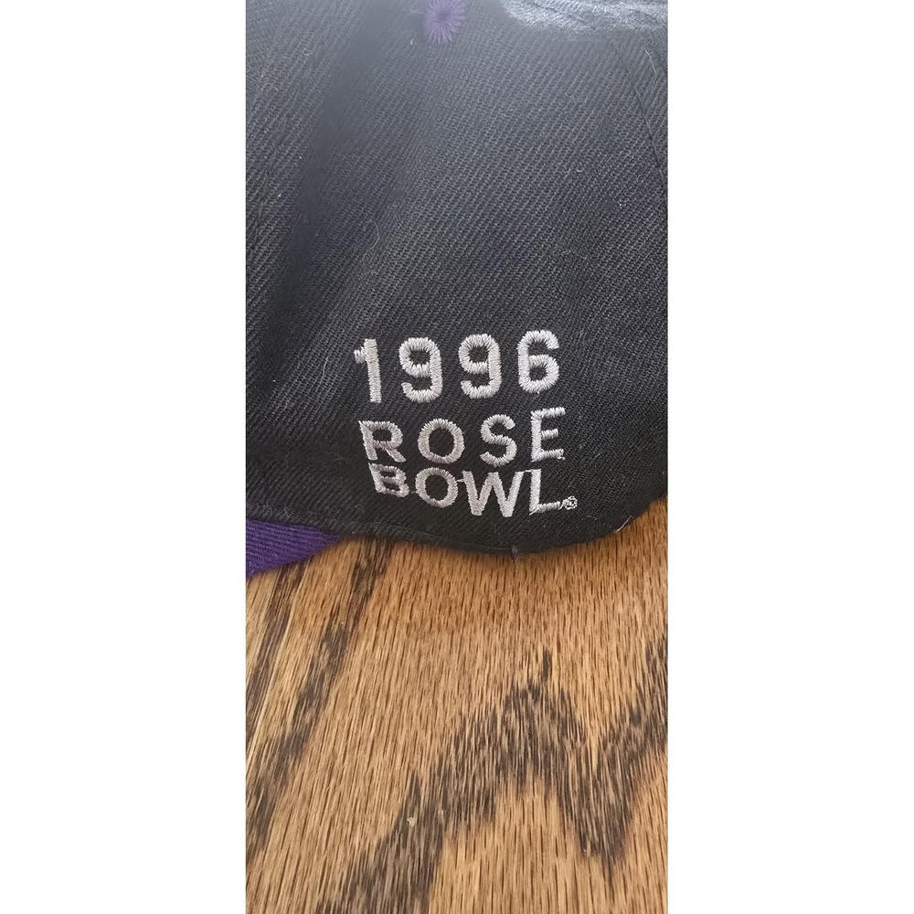 Vntg '96 Northwestern University Rose Bowl Hat/ Cap Black Adult Snapback Closure - Picture 3 of 7